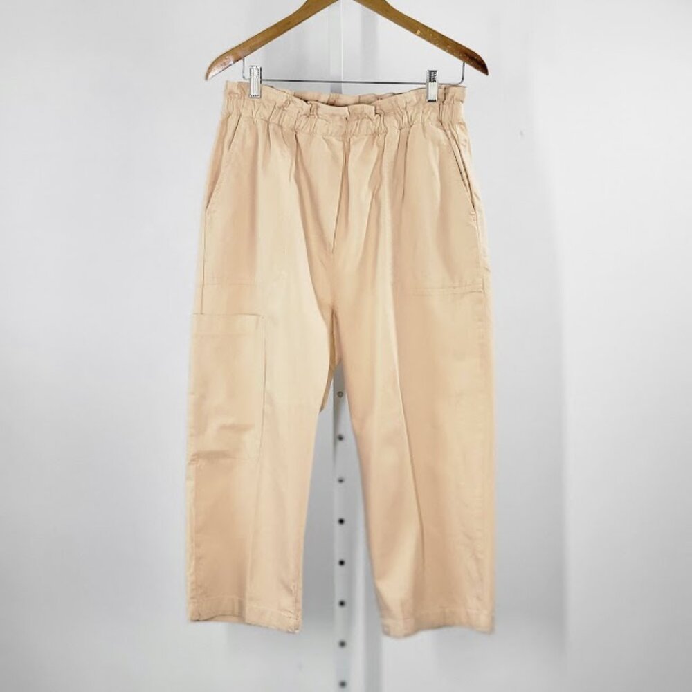 ANTHROPOLOGIE paperbag crop pants Sz M petite  NEW - Picture 2 of 8